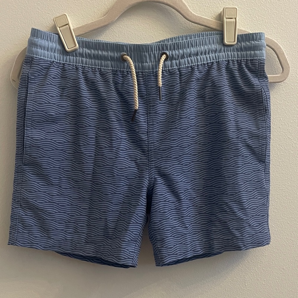 Fair Harbor Kids Blue Waves Bayberry Swim Trunks